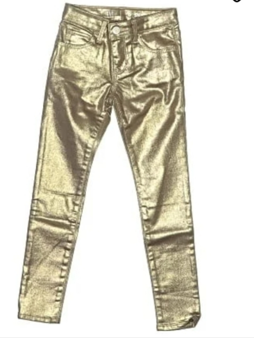 GAP Kids Gold Metallic Skinny Jeans